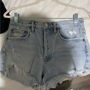 AGOLDE Women's Light Blue Jean Shorts